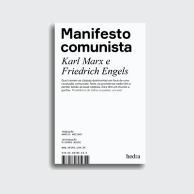 [9786589705642] Manifesto comunista (Karl Marx; Friedrich Engels; Marcus Mazzari. Editora Hedra) [POL023000]
