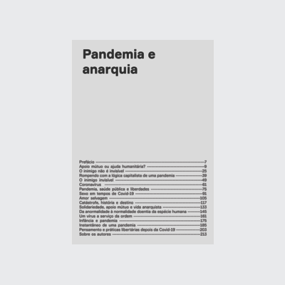 [9786589705048] Pandemia e anarquia (Edson Passetti; João da Mata; José Maria Carvalho Ferreira; Beatriz S. Carneiro; Eliane Carvalho; Martha Gambini. Editora Hedra) [POL042010]